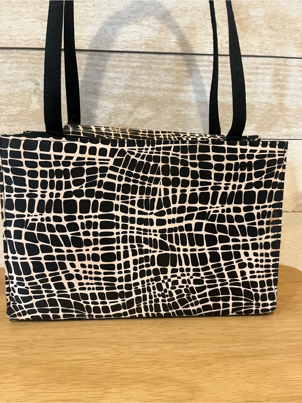 kate spade New York Black & Cream Patterned Tote Bag-Vintage Classic - Picture 5 of 14